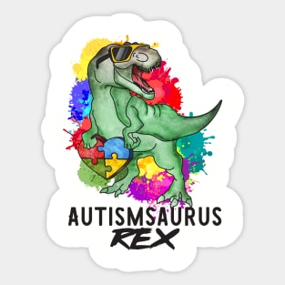 autismsaurus rex Sticker